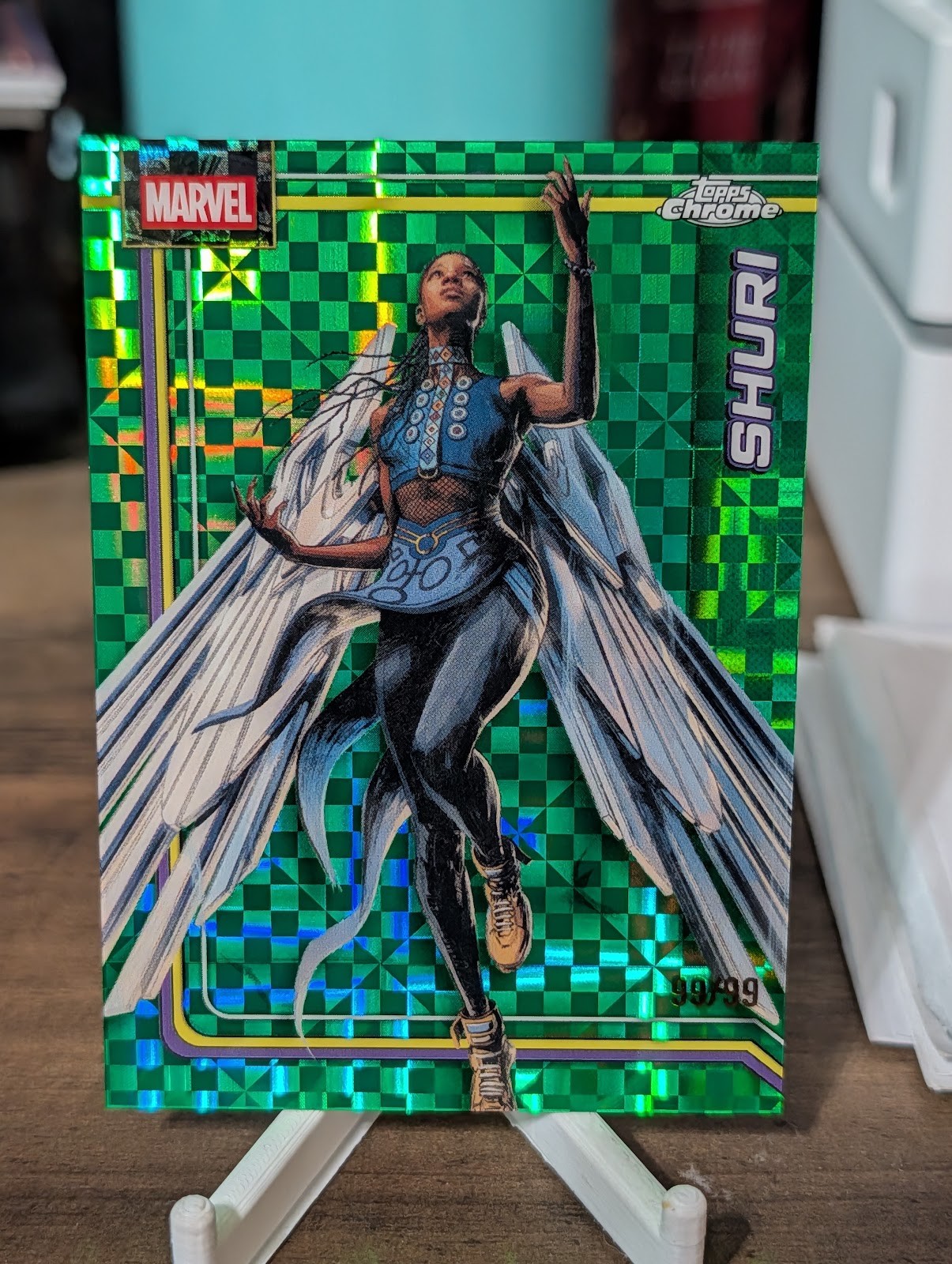 2026 Topps Chrome Marvel /99 Shuri #154 Green X-fractor