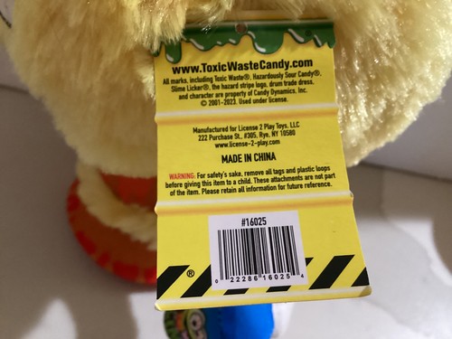 Peluche Toxic Waste Mr. Toxie Head Slime Licker 8" NUOVO - Foto 9 di 9