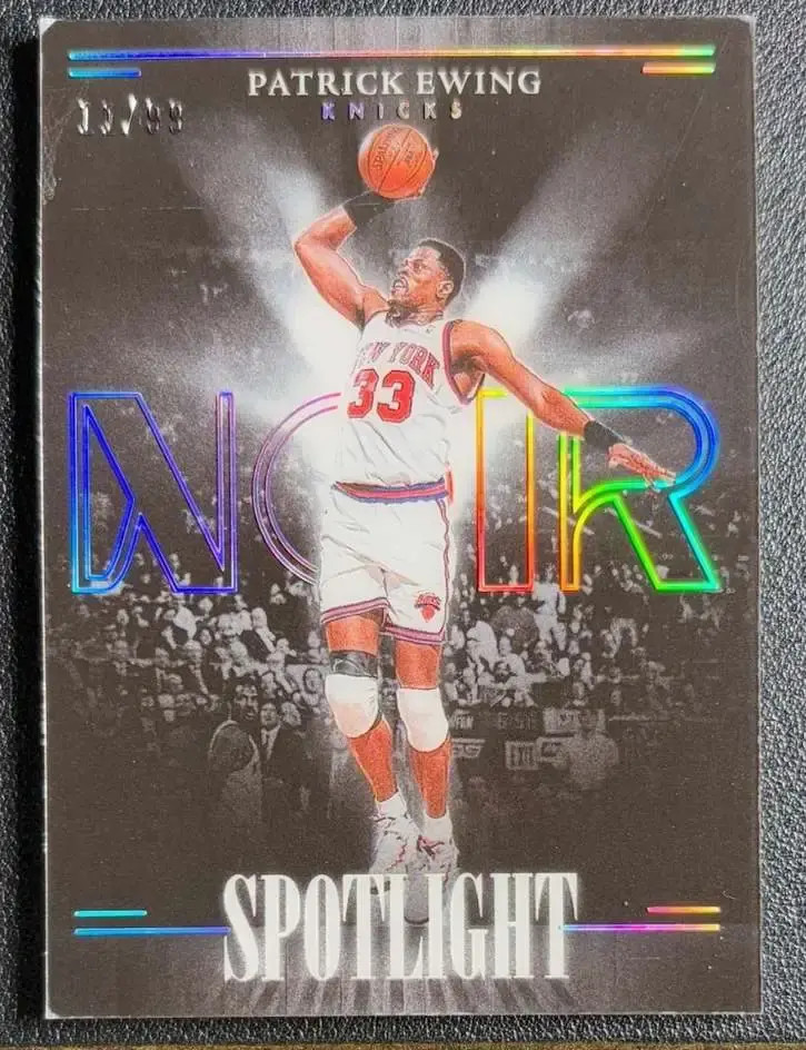 2023-24 Panini Noir Patrick Ewing #9 Spotlight 11/99 Case HIT