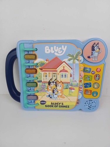 Vtech Bluey Bluey's Electonic Book Of Games Interactive Sounds Lights