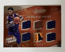 MARQUESE CHRISS 2016-17 Panini Absolute TOOLS OF THE TRADE Ball Jersey #4  11/75