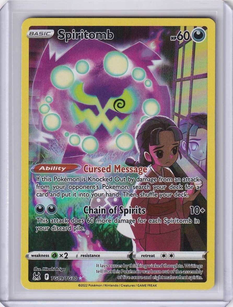 Spiritomb TG09/TG30 Swsh11: Lost Origin Trainer Gallery Holo Pokemon TCG - NM