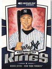 2005 Donruss - Diamond Kings - Derek Jeter #17 HOF Yankees