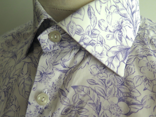 ETON of Sweden Popeline Hemd Blumenmuster Größe EU42 - 16,5 Super Slim Fit Neuwertig - Bild 4 von 8