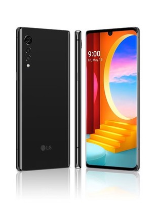 LG Velvet Dual Sim Aurora Black 128GB LM-G910EMW Android Smartphone Akzeptabel 