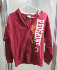 Washington Redskins NFL Football Zip Up Hoodie Sweatshirt Jacket Womans 12/14