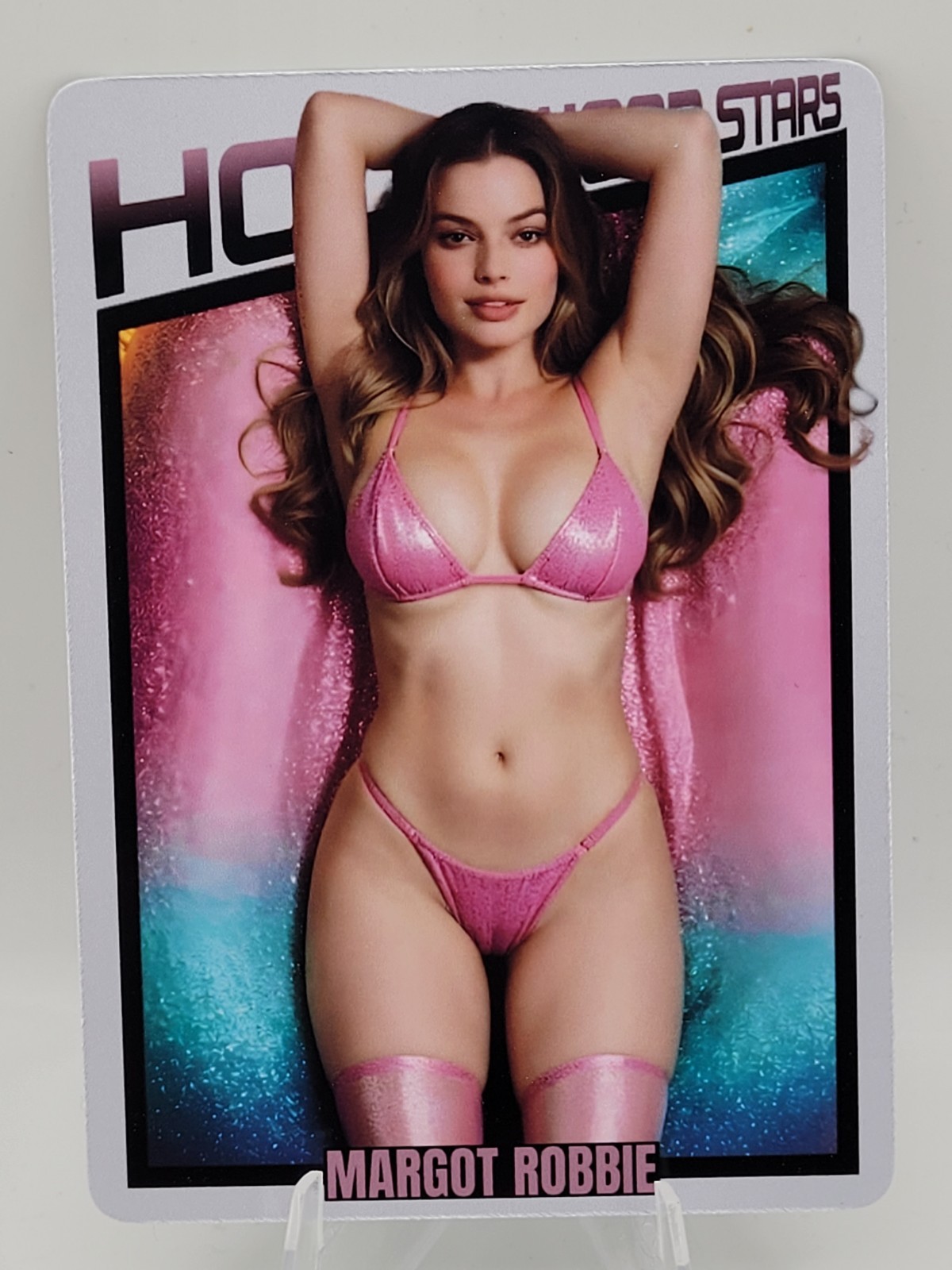 Margot Robbie Hollywood Star Actress Actor Hot Spicy Custom Trading Card