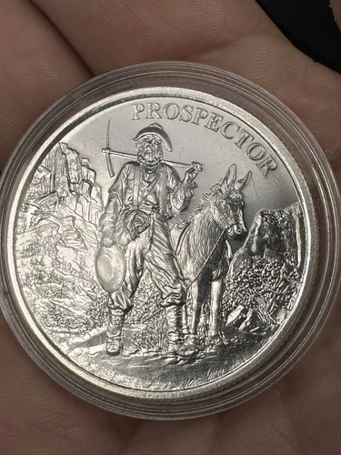 Silver 1 oz .999 PROVIDENT PROSPECTOR BU coin round- Type I