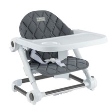 Portable Foldable Booster Adjustable Heights Removable Tray Welded Foam Seat Pad