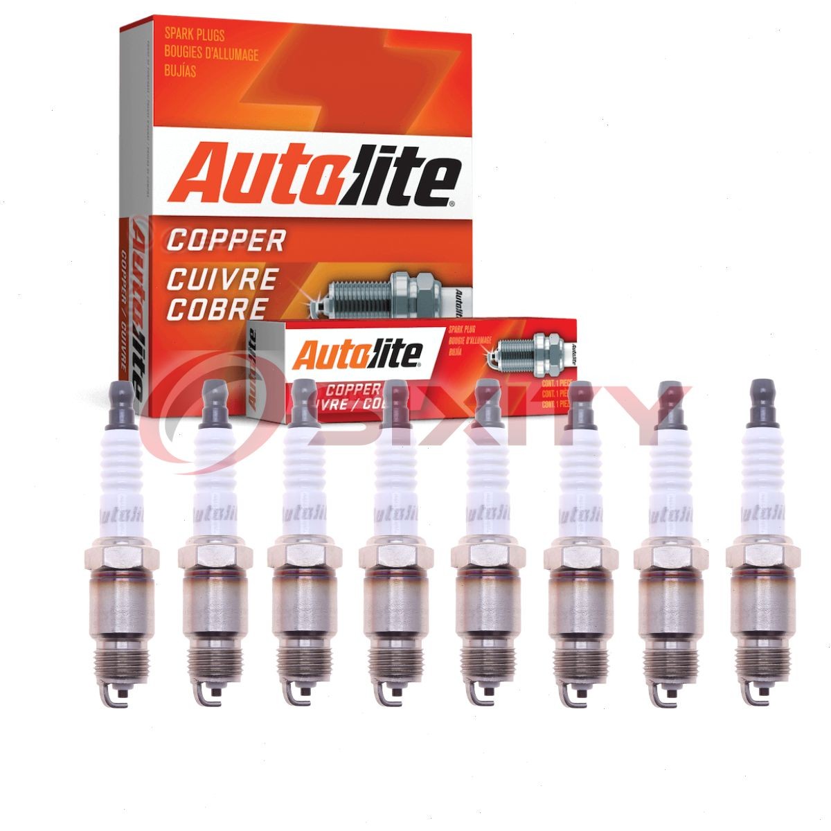8 pc Autolite Copper Core Spark Plugs for 1971-1983 Chevrolet El Camino 5.0L qa