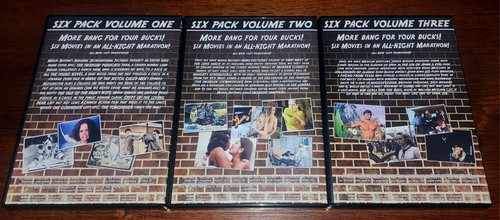 Six Pack Volumes 1 - 3 DVD Code Red OOP SUPER MEGA RARE 18 Movies MINT LIKE NEW! - Imagen 3 de 3