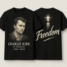 Charlie Kirk Freedom Memorial T Shirt