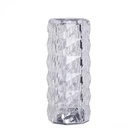 Can Switch 16 Colors,Artificial Crystal Table Lamp, RGB Color Changing Rose Diam