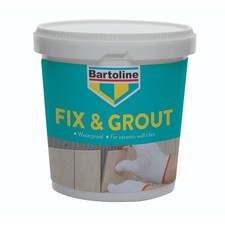 Image of Bartoline Fix & Grout 500g 1kg Ready to Use Waterproof Tile Adhesive