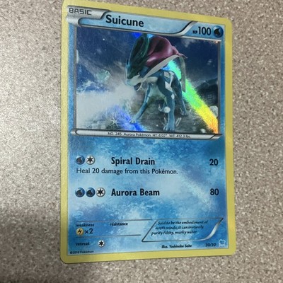 Suicune 30/30 XY Trainer Kit Pikachu Libre & Suicune Holo Basic English 100 HP