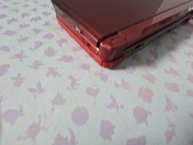 Nintendo 3DS Flame Red with Charger - Tested & Works *Missing Stylus*