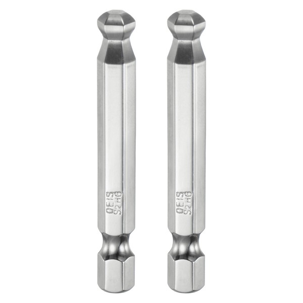 "2Pcs Kugelkopf-Innensechskant-Schraubendreher-Bit 6Mm, 1/4\" Sechskantschaft 50Mm"-image