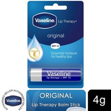 Vaseline Lip Balm Stick Original 4g, Pack Lip Therapy Moisturising, Non Greasy