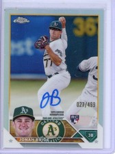 2023 Topps Chrome - Rookie Autographs Jonah Bride #RA-JBR Refractor /499 (AU,...