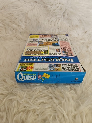 1997 QUISP CEREAL BOX Quaker - Picture 6 of 6