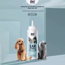 PETCLEAR Cat Dog Ear Powder Painless Ear Hair Removal Powder for Pets Easy to Re