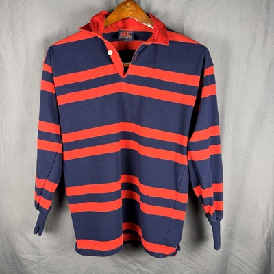 Vintage Canterbury Of New Zealand Rugby Polo Jersey Mens Medium 42 Long Sleeves - Image 1 of 4
