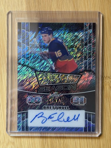2025 Leaf Metal Hockey Legends Dream Season Brett Hull Auto 3/4