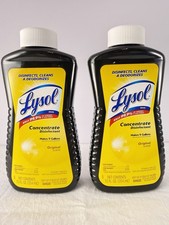 Lysol Concentrate Disinfectant Original Scent 12 fl oz Makes 9 Gallons 2 Pack