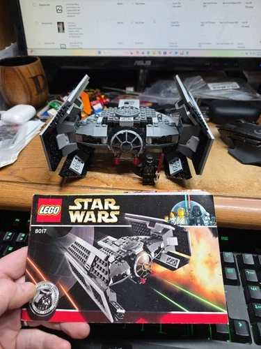 LEGO Star Wars: Darth Vader's Tie Fighter (8017) W/ Instructions and Minifigure