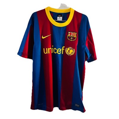 Barcelona 2010 2011 Home Fußball Trikot Herren Large Fußball Trikot NIKE 382357-486