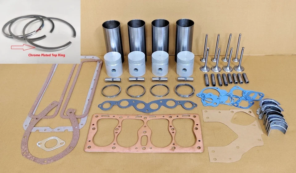 Kit de revisión de motor para Jeep Willys con motor 134L se adapta a MB GPW CJ2A CJ3A M38 Foto 2 de 4