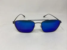 MAUI JIM EBB&FLOW MJ542-27A MB-BH BLUE POLARIZED SUNGLASSES 54-20-145 JAPAN UV62