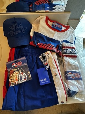 Cherry Pespi Law Roach LIMITED EDITION set Track Pants Baby Tee Hat Socks SMALL