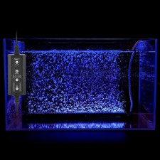 hygger Aquarium Bubble Bar with 24/7 LED Light, Quiet Fine Air Stone with Hos...