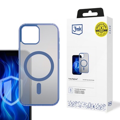 Apple iPhone 15 Plus   3mk Frosty MagCase Blau