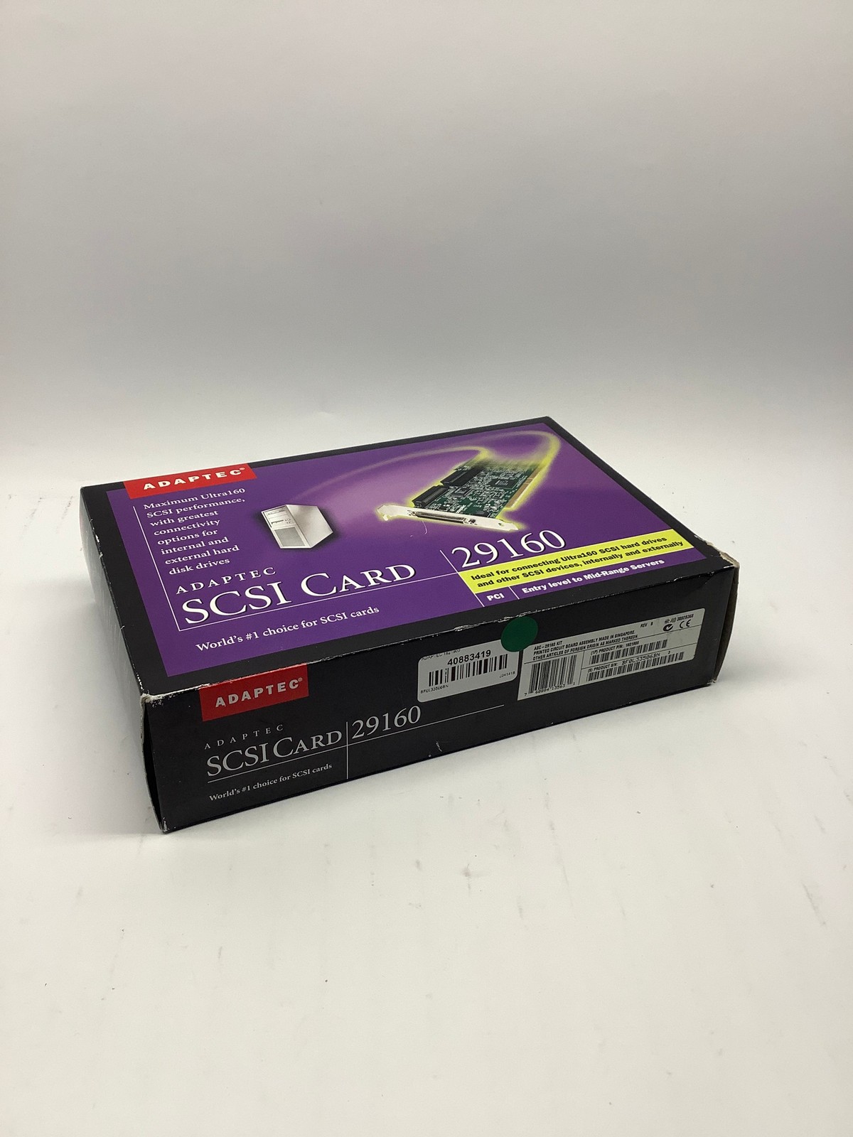 Adaptec 29160 Ultra160 SCSI PCI Controller Card ASC-29160 Kit / 1821900 New