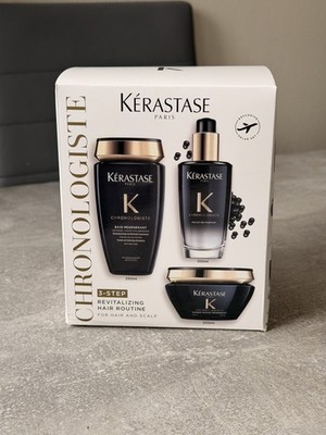 Kerastase Chronologiste 3 Step Haarpflege Geschenkset Shampoo Maske Öl Value Set