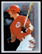 1996 Select Certified #106 Steve Gibralter Rookie Card RC Cincinnati Reds