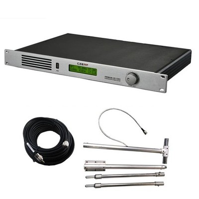 200W 30KM FM Transmitter Stereo PLL Broadcast Radio Station 88~108MHz + Antenna