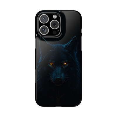 #ad Premium Wolf Spirit Slim Phone Case Black Animal Case Husky Dog Mobile Cover $27.77