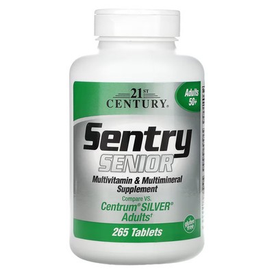 2 X 21st Century, Sentry Senior, Multivitamin & Multimineral Supplement, Adults