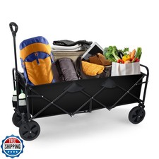 YSSOA Heavy Duty Folding Portable Hand Cart with Removable Canopy
