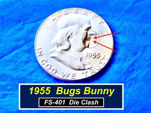 1955 Franklin  BUGS BUNNY VARIETY (FS-401)  ➫ Lustrous Uncirculated ➫ 155bb
