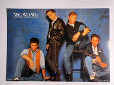 Wet Affiche Graeme Clark Marti Pellow Original GB Imprimé Environ 1980s