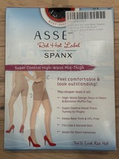 ASSETS SPANX SUPER CONTROL HIGH-WAIST MID THIGH SHORTS IN BLACK SIZE 6/ F NEW