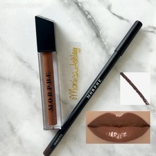 Brillo de labios Morphe Sweet Tea + delineador de labios marcador de tendencias dúo conjunto de tamaño completo, nuevo