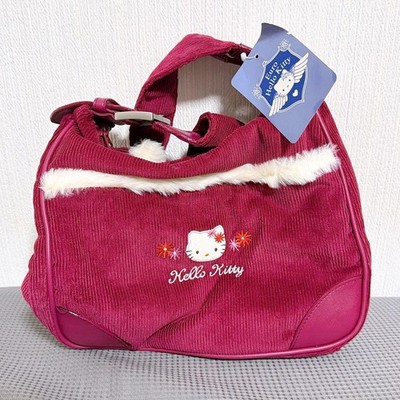 Hello Kitty 2003 Retro Schultertasche Etikett angebracht unbenutzt selten Sam...