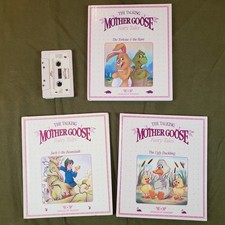 World Of Wonder The Talking Mother Goose Fairytales Lot of 3 Books and Tape