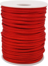 3Mm 50Yd Satin Cord Chinese Knot Thread Rattail Silk Cord for Jewelry Making