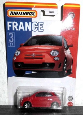 Fiat 500 - 2019 - rot - Matchbox 2021 - France Nr. 3 von 12 - neu in OVP